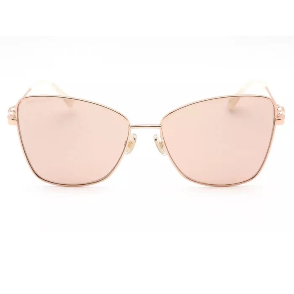 NWT [Jimmy Choo] TESO Gold Copper Women’s Sunglasses with Case